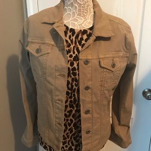 Levi’s khaki jean jacket women’s